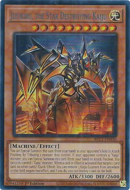 Jizukiru, the Star Destroying Kaiju (Silver) [BLC1-EN036] Ultra Rare | Arkham Games and Comics