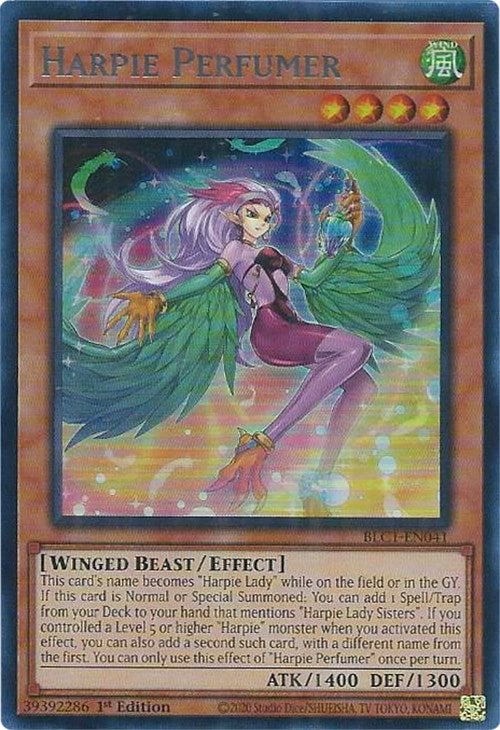 Harpie Perfumer (Silver) [BLC1-EN041] Ultra Rare | Arkham Games and Comics