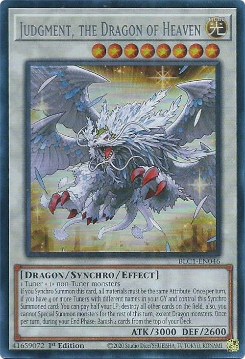 Judgment, the Dragon of Heaven (Silver) [BLC1-EN046] Ultra Rare | Arkham Games and Comics