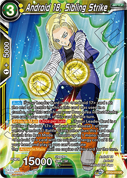 Android 18, Sibling Strike (Uncommon) [BT13-111] | Arkham Games and Comics