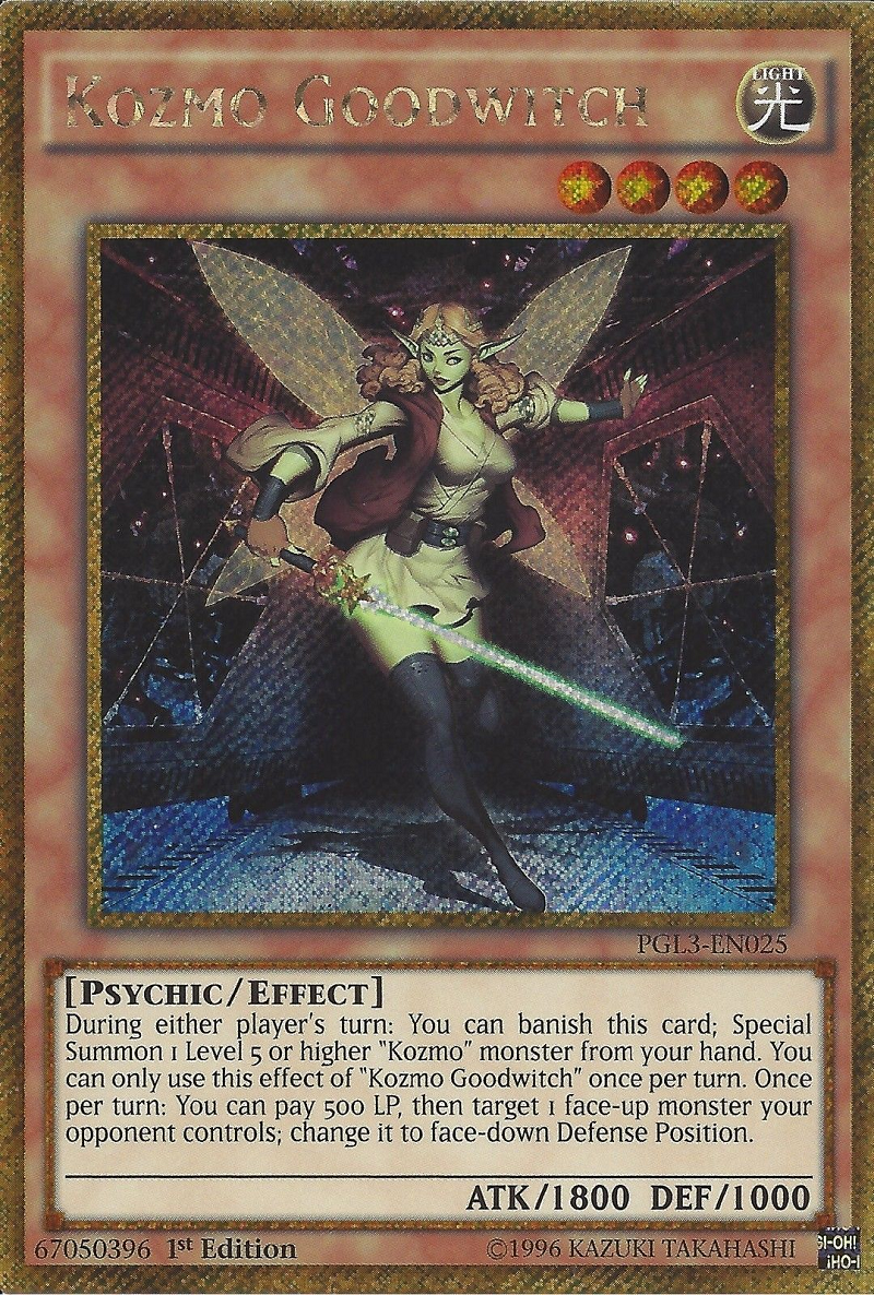 Kozmo Goodwitch [PGL3-EN025] Gold Secret Rare | Arkham Games and Comics