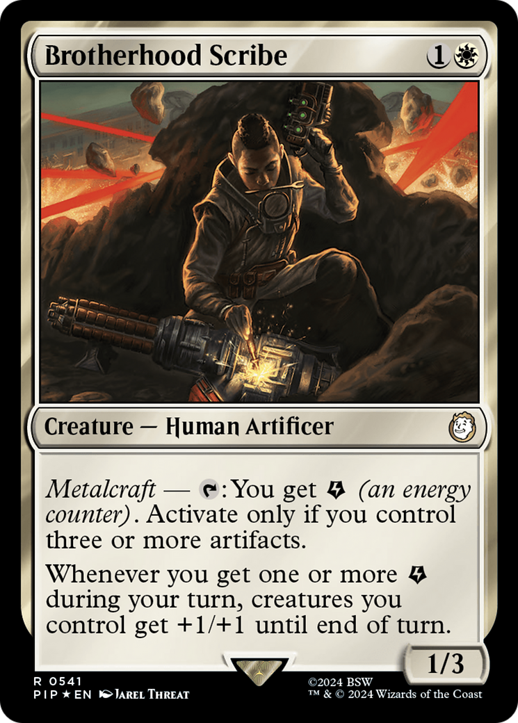 Brotherhood Scribe (Surge Foil) [Fallout] | Arkham Games and Comics