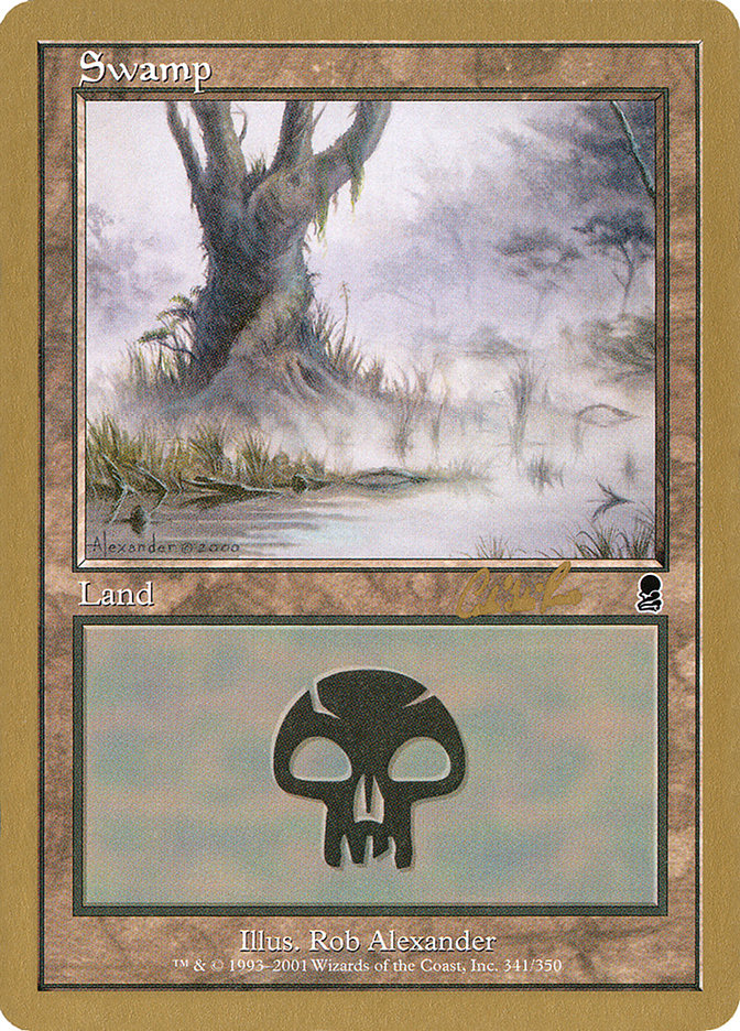 Swamp (cr341) (Carlos Romao) [World Championship Decks 2002] | Arkham Games and Comics