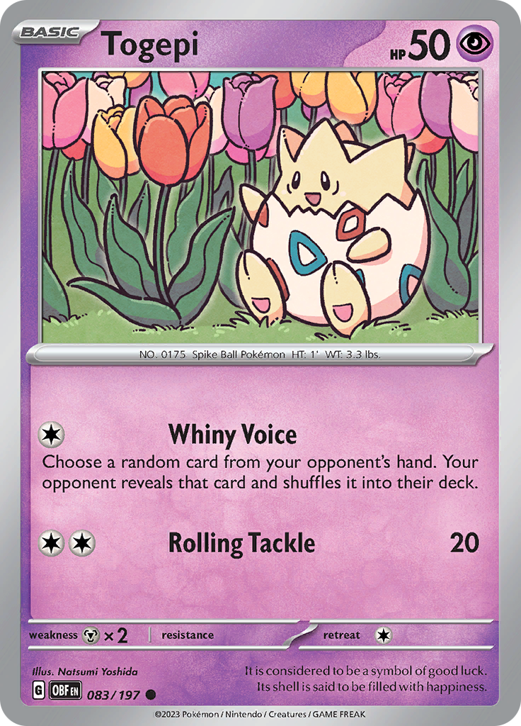 Togepi (083/197) [Scarlet & Violet: Obsidian Flames] | Arkham Games and Comics