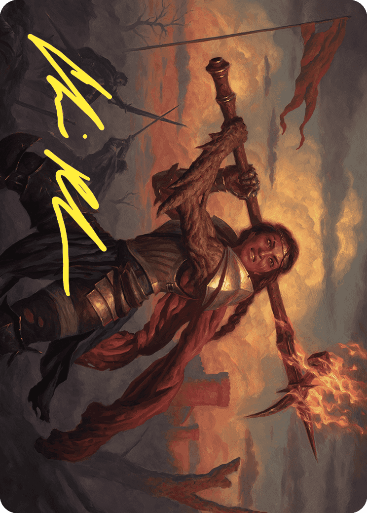 Imodane, the Pyrohammer Art Card (Gold-Stamped Signature) [Wilds of Eldraine Art Series] | Arkham Games and Comics