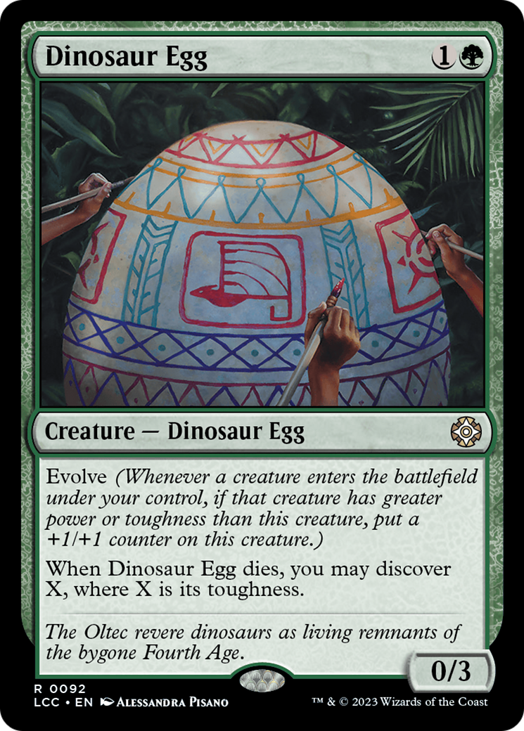 Dinosaur Egg [The Lost Caverns of Ixalan Commander] | Arkham Games and Comics