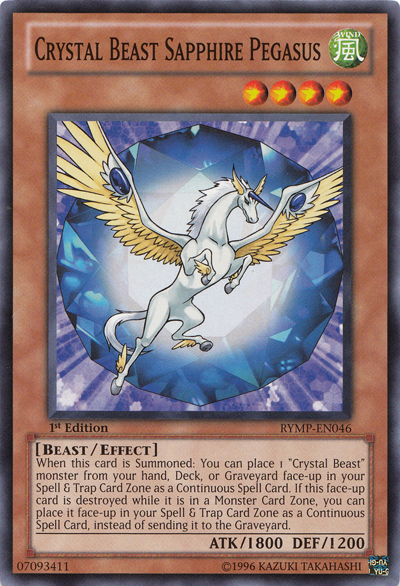 Crystal Beast Sapphire Pegasus [RYMP-EN046] Common | Arkham Games and Comics