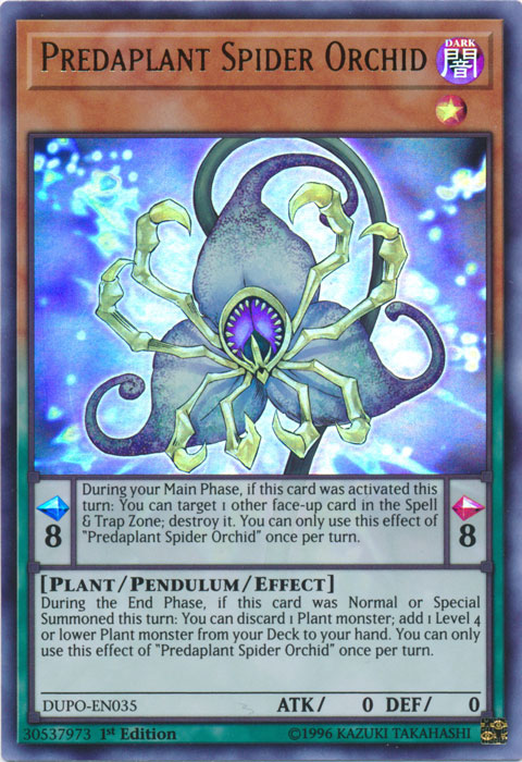 Predaplant Spider Orchid [DUPO-EN035] Ultra Rare | Arkham Games and Comics