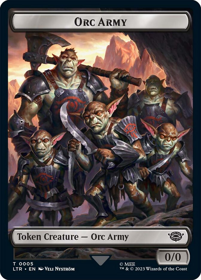 Orc Army Token (05) [The Lord of the Rings: Tales of Middle-Earth Tokens] | Arkham Games and Comics