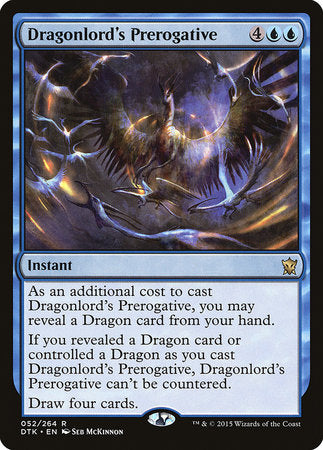 Dragonlord's Prerogative [Dragons of Tarkir] | Arkham Games and Comics