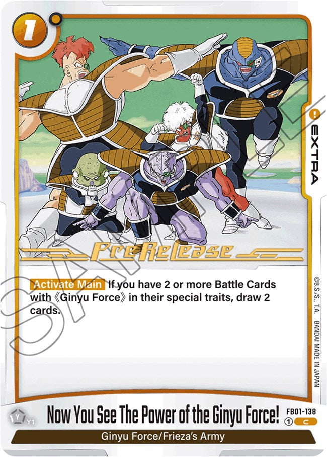 Now You See The Power of the Ginyu Force! [Awakened Pulse Pre-Release Cards] | Arkham Games and Comics