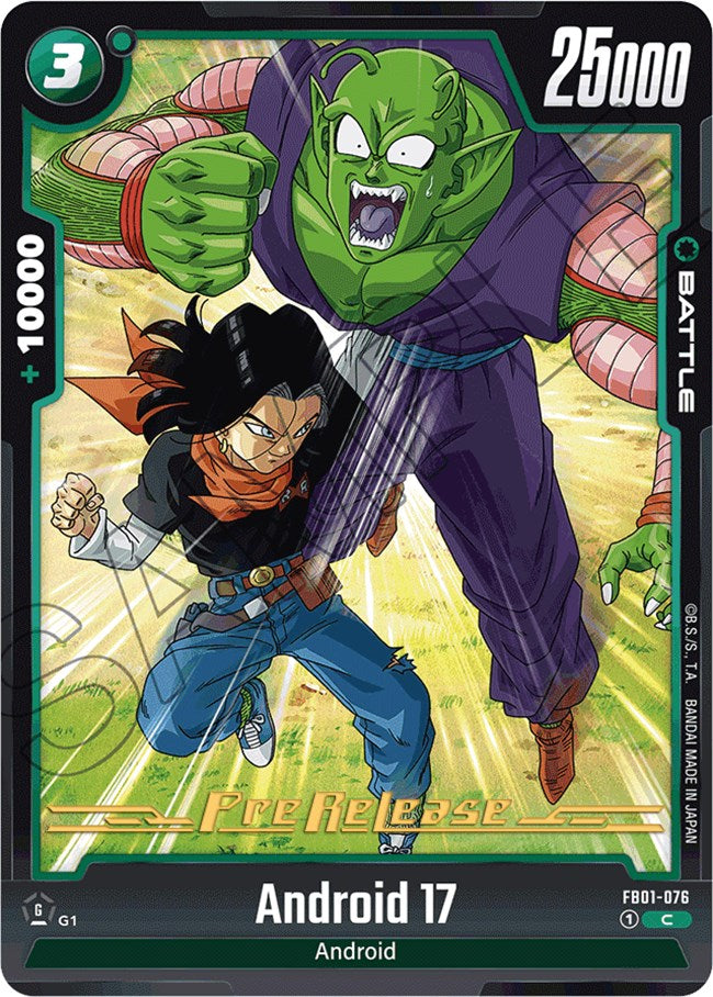 Android 17 (FB01-076) [Awakened Pulse Pre-Release Cards] | Arkham Games and Comics