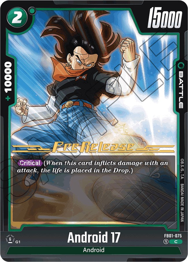 Android 17 (FB01-075) [Awakened Pulse Pre-Release Cards] | Arkham Games and Comics