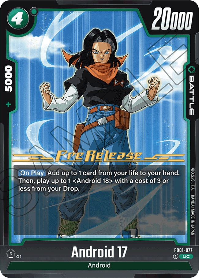 Android 17 (FB01-077) [Awakened Pulse Pre-Release Cards] | Arkham Games and Comics