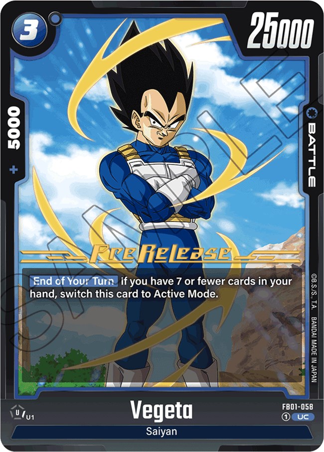 Vegeta (FB01-058) [Awakened Pulse Pre-Release Cards] | Arkham Games and Comics