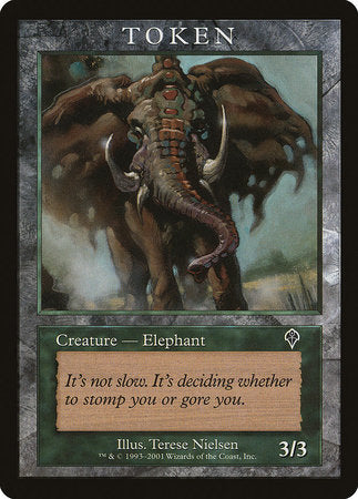 Elephant Token (Invasion) [Magic Player Rewards 2001] | Arkham Games and Comics