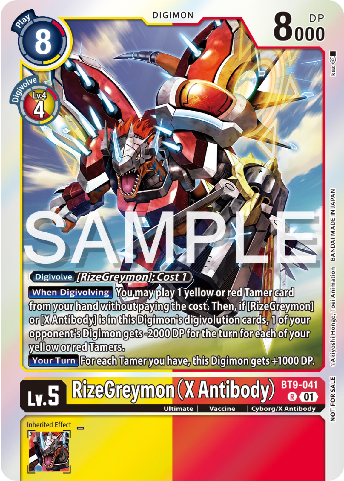 RizeGreymon [BT9-041] (X Antibody) (Event Pack 6) [X Record Promos] | Arkham Games and Comics