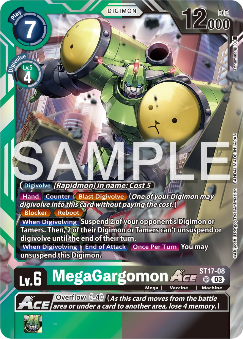 MegaGargomon Ace [ST17-08] [Starter Deck: Double Typhoon Advanced Deck Set] | Arkham Games and Comics