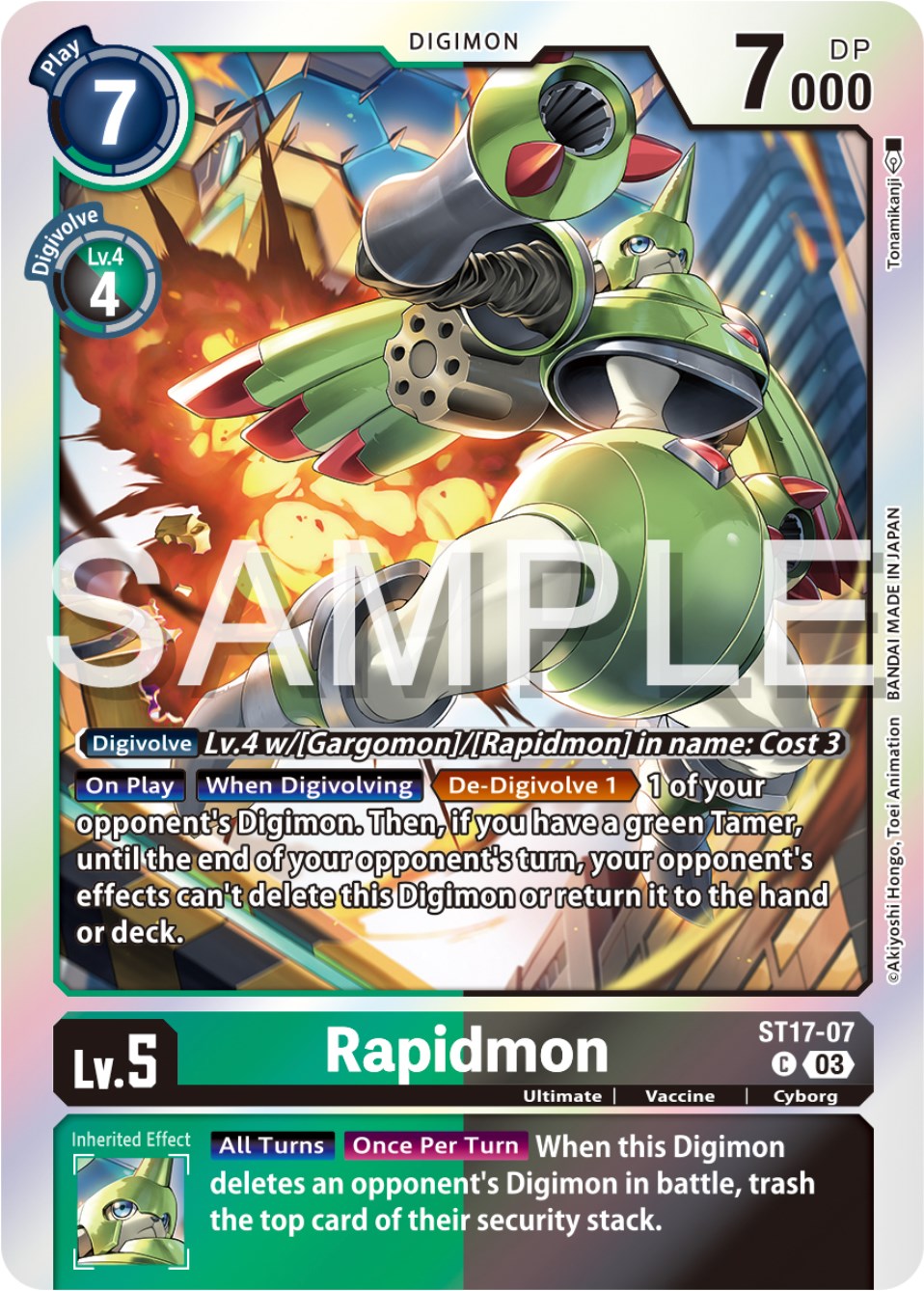 Rapidmon [ST17-07] [Starter Deck: Double Typhoon Advanced Deck Set] | Arkham Games and Comics