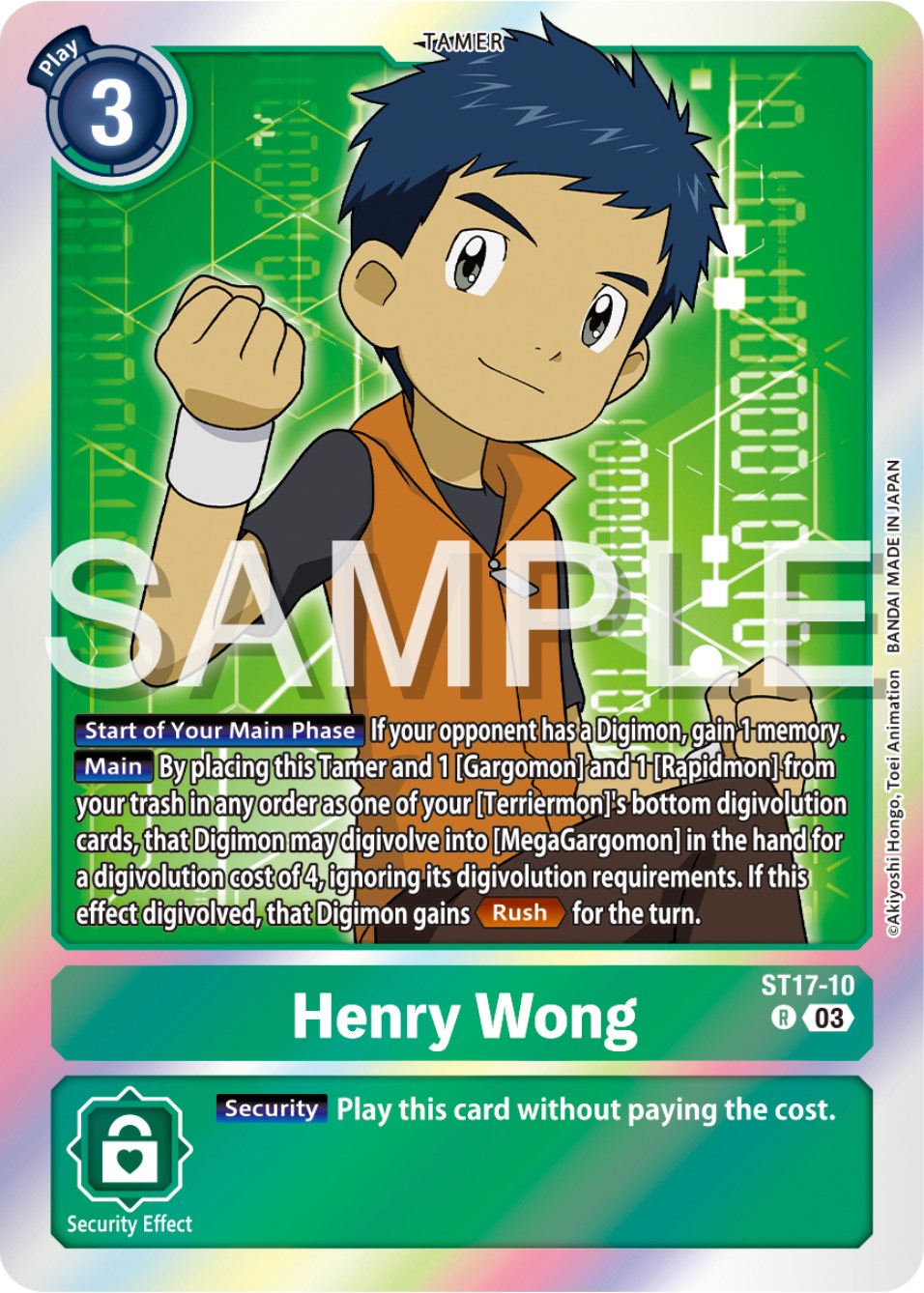 Henry Wong [ST17-10] [Starter Deck: Double Typhoon Advanced Deck Set] | Arkham Games and Comics