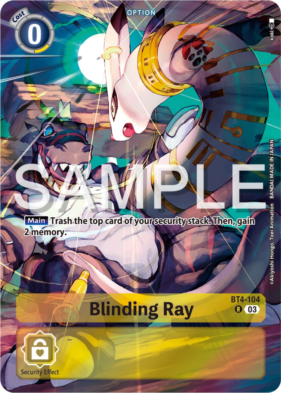 Blinding Ray [BT4-104] (Reprint) [Starter Deck: Double Typhoon Advanced Deck Set] | Arkham Games and Comics