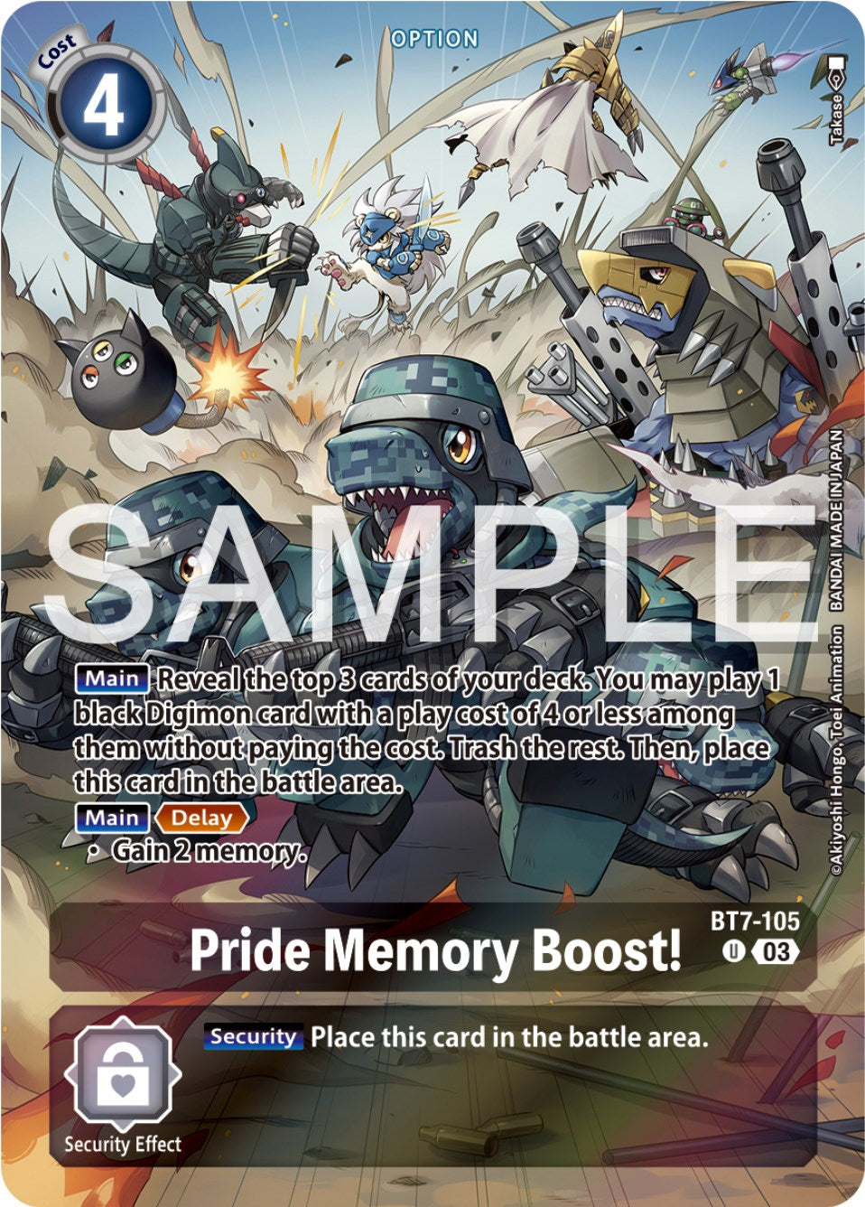 Pride Memory Boost! [BT7-105] (Reprint) [Starter Deck: Double Typhoon Advanced Deck Set] | Arkham Games and Comics