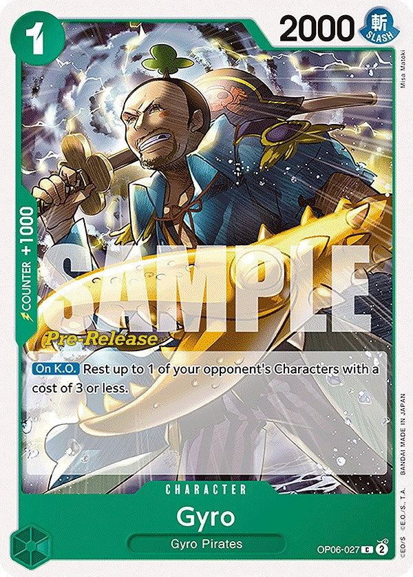 Gyro [Wings of the Captain Pre-Release Cards] | Arkham Games and Comics