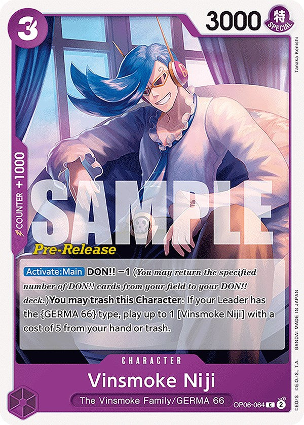 Vinsmoke Niji (064) [Wings of the Captain Pre-Release Cards] | Arkham Games and Comics