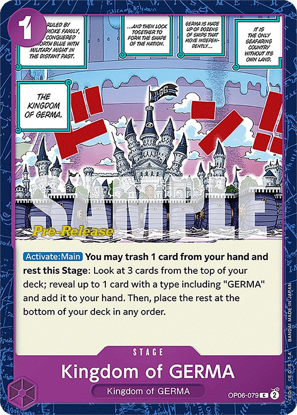 Kingdom of GERMA [Wings of the Captain Pre-Release Cards] | Arkham Games and Comics