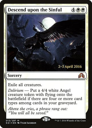 Descend upon the Sinful [Shadows over Innistrad Promos] | Arkham Games and Comics