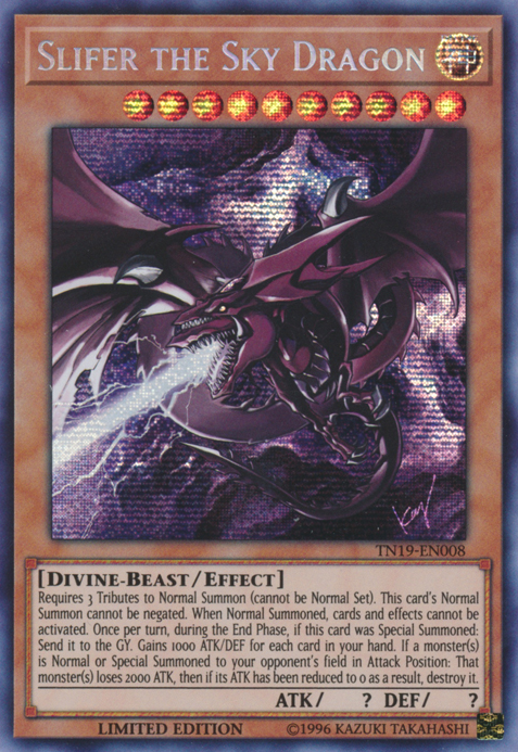 Slifer the Sky Dragon [TN19-EN008] Prismatic Secret Rare | Arkham Games and Comics