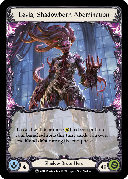 Levia, Shadowborn Abomination // Levia [U-MON119 // U-MON120] (Monarch Unlimited)  Unlimited Normal | Arkham Games and Comics