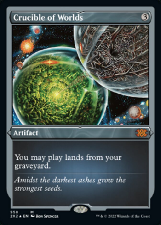 Crucible of Worlds (Foil Etched) [Double Masters 2022] | Arkham Games and Comics