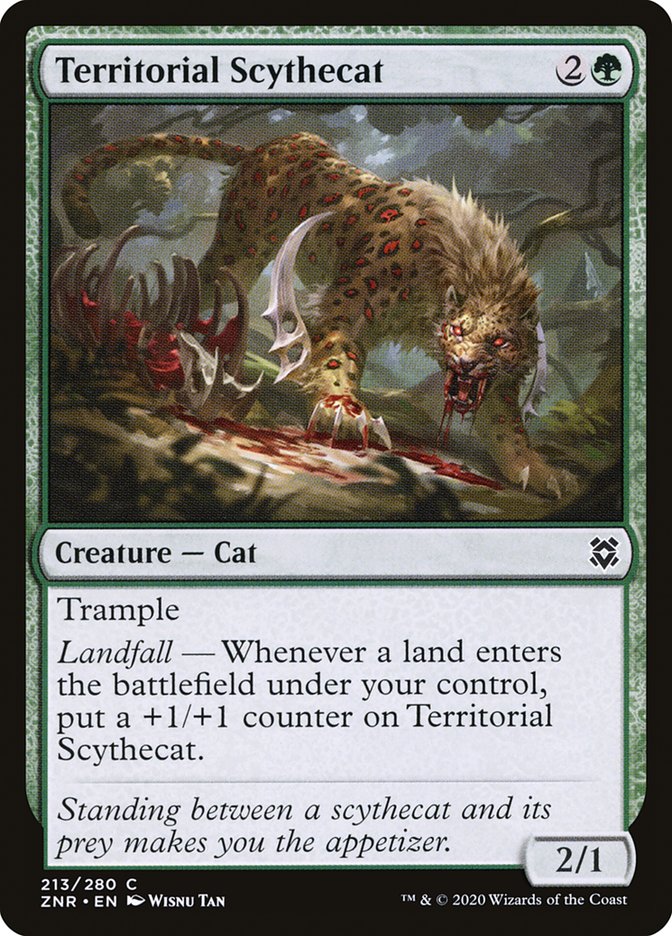 Territorial Scythecat [Zendikar Rising] | Arkham Games and Comics