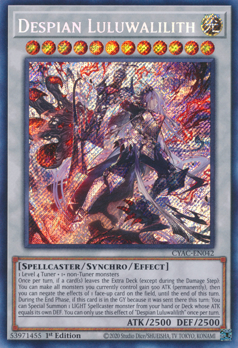 Despian Luluwalilith [CYAC-EN042] Secret Rare | Arkham Games and Comics