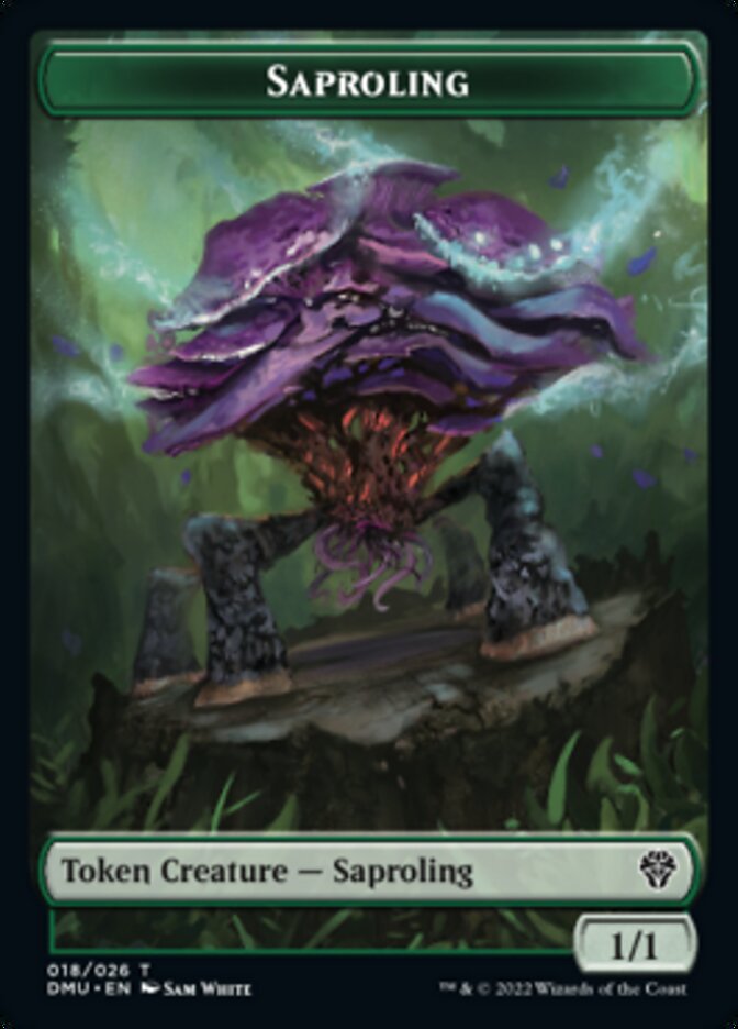 Saproling // Elemental Double-sided Token [Dominaria United Tokens] | Arkham Games and Comics