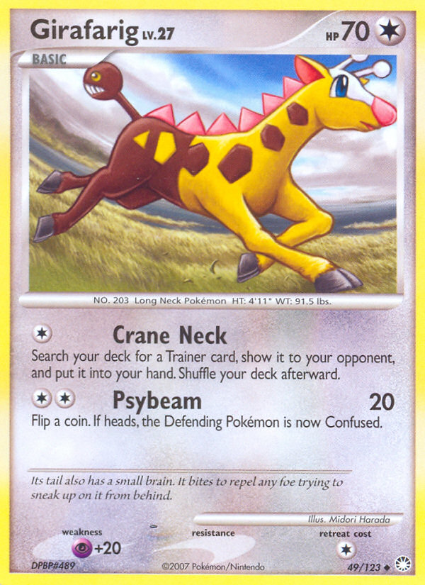 Girafarig (49/123) [Diamond & Pearl: Mysterious Treasures] | Arkham Games and Comics