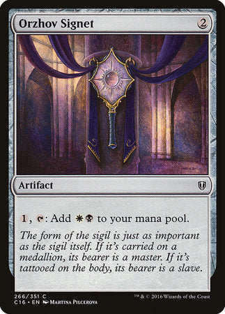 Orzhov Signet [Commander 2016] | Arkham Games and Comics