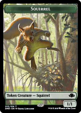 Insect // Squirrel Double-Sided Token [Dominaria Remastered Tokens] | Arkham Games and Comics