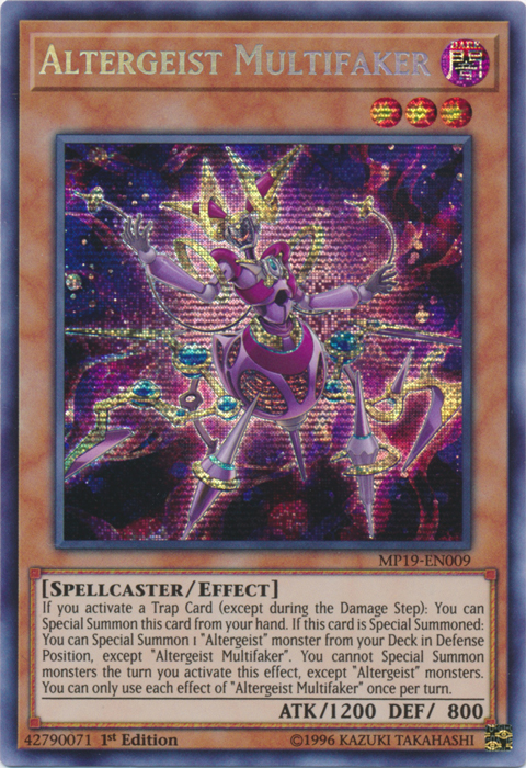 Altergeist Multifaker [MP19-EN009] Prismatic Secret Rare | Arkham Games and Comics