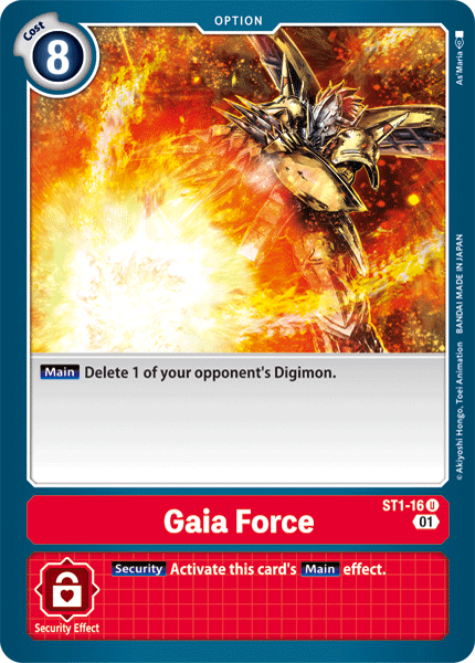 Gaia Force [ST1-16] (Alternative Art) [Starter Deck: Gallantmon] | Arkham Games and Comics