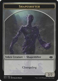 Shapeshifter (001) // Emblem - Serra the Benevolent (020) Double-sided Token [Modern Horizons Tokens] | Arkham Games and Comics