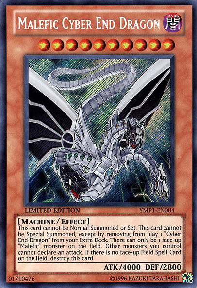 Malefic Cyber End Dragon [YMP1-EN004] Secret Rare | Arkham Games and Comics