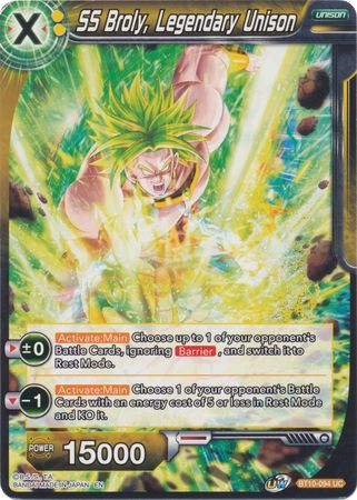 SS Broly, Legendary Unison (BT10-094) [Rise of the Unison Warrior 2nd Edition] | Arkham Games and Comics