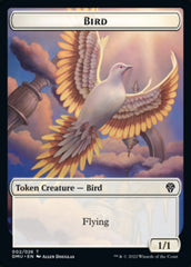 Bird (002) // Monk Double-sided Token [Dominaria United Tokens] | Arkham Games and Comics