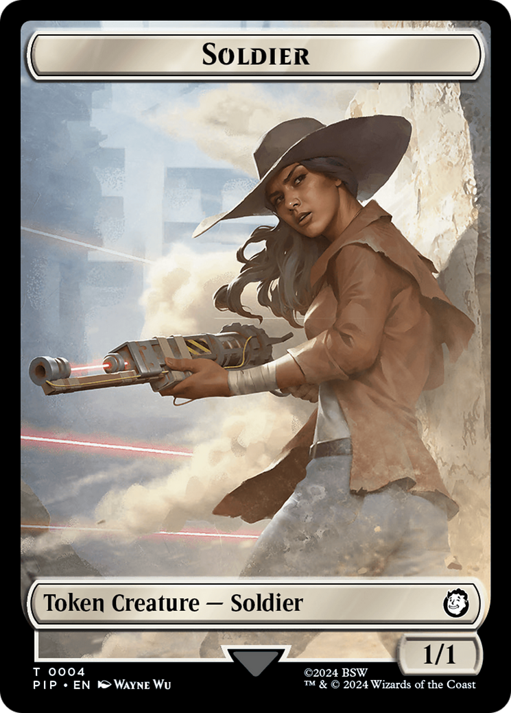 Energy Reserve // Soldier (0004) Double-Sided Token [Fallout Tokens] | Arkham Games and Comics