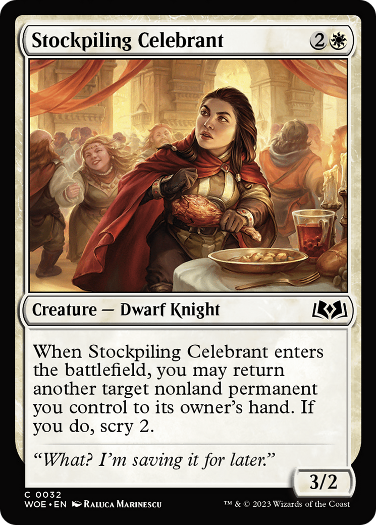 Stockpiling Celebrant [Wilds of Eldraine] | Arkham Games and Comics