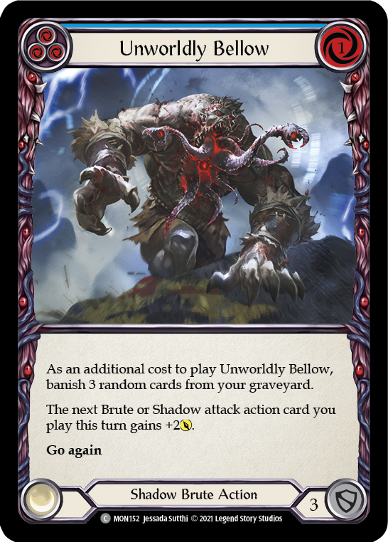 Unworldly Bellow (Blue) [MON152] (Monarch)  1st Edition Normal | Arkham Games and Comics