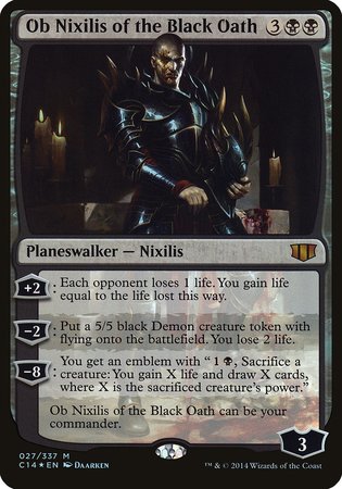 Ob Nixilis of the Black Oath (Commander 2014) [Commander 2014 Oversized] | Arkham Games and Comics