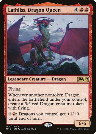 Lathliss, Dragon Queen [Core Set 2019] | Arkham Games and Comics